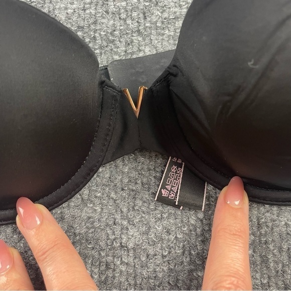 VICTORIA’S SECRET Women’s Multi-way/Multiposition Black Strapless Bra size: 32B - Picture 5 of 10